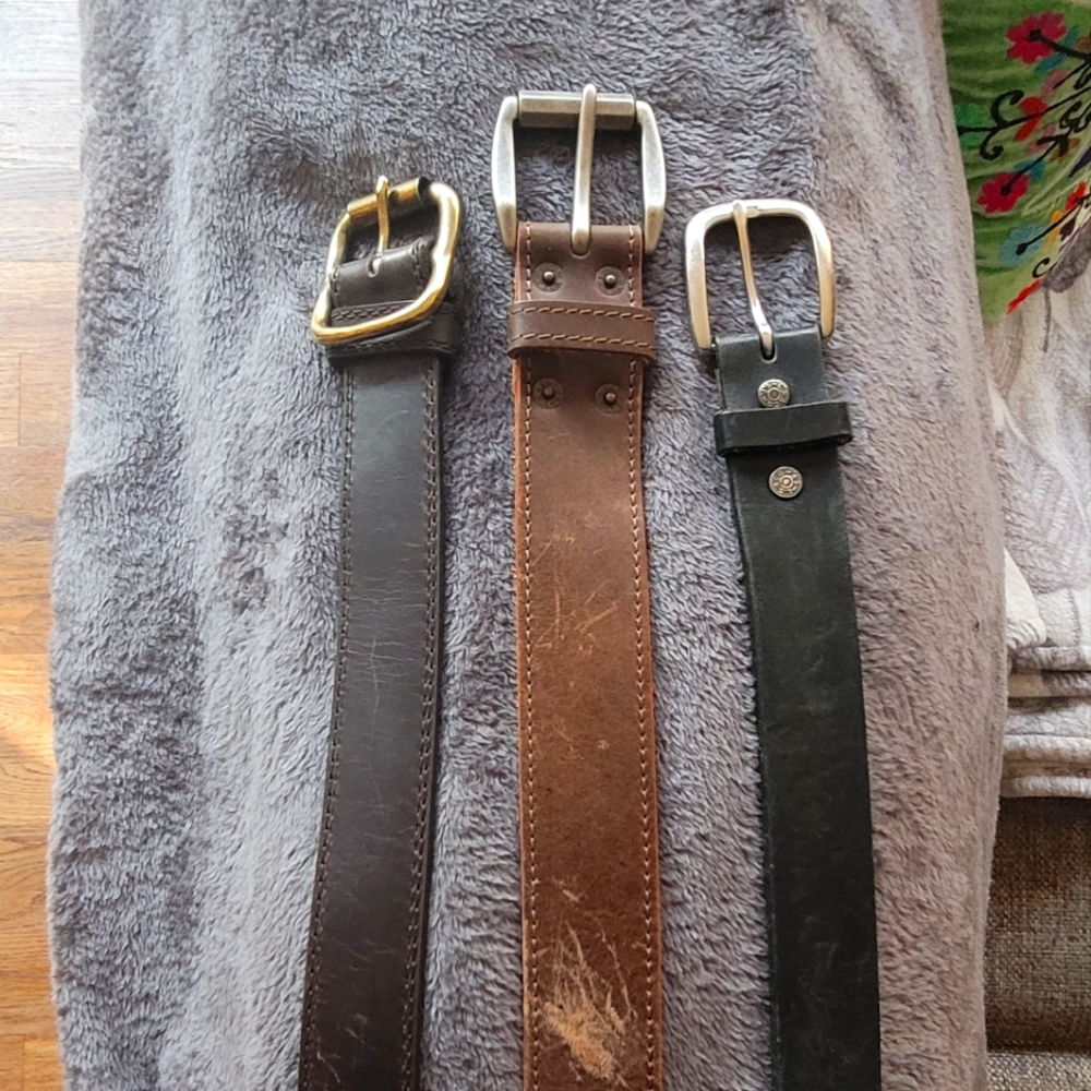 3 Men's Belts in 34w